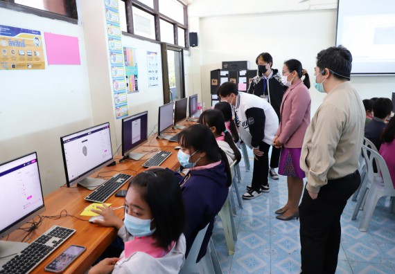 ภาพกิจกรรม   คณะวิทยาศาสตร์และเทคโนโลยี จัดกิจกรรมค่ายวิทยาศาสตร์สัญจร ปีการศึกษา 2565  โรงเรียนระหานวิทยา