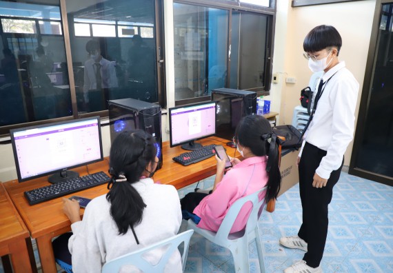 ภาพกิจกรรม   คณะวิทยาศาสตร์และเทคโนโลยี จัดกิจกรรมค่ายวิทยาศาสตร์สัญจร ปีการศึกษา 2565  โรงเรียนระหานวิทยา