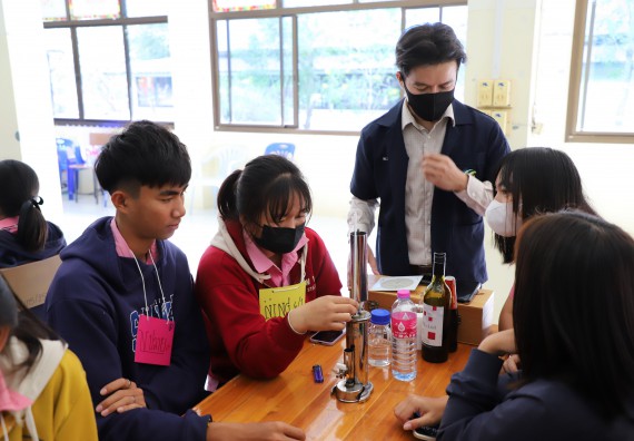 ภาพกิจกรรม   คณะวิทยาศาสตร์และเทคโนโลยี จัดกิจกรรมค่ายวิทยาศาสตร์สัญจร ปีการศึกษา 2565  โรงเรียนระหานวิทยา