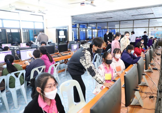 ภาพกิจกรรม   คณะวิทยาศาสตร์และเทคโนโลยี จัดกิจกรรมค่ายวิทยาศาสตร์สัญจร ปีการศึกษา 2565  โรงเรียนระหานวิทยา