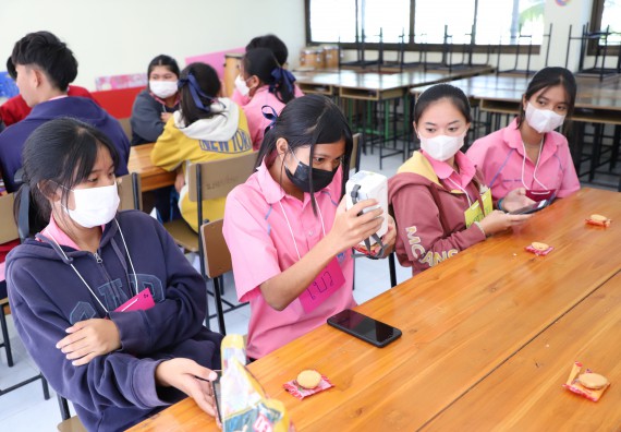 ภาพกิจกรรม   คณะวิทยาศาสตร์และเทคโนโลยี จัดกิจกรรมค่ายวิทยาศาสตร์สัญจร ปีการศึกษา 2565  โรงเรียนระหานวิทยา