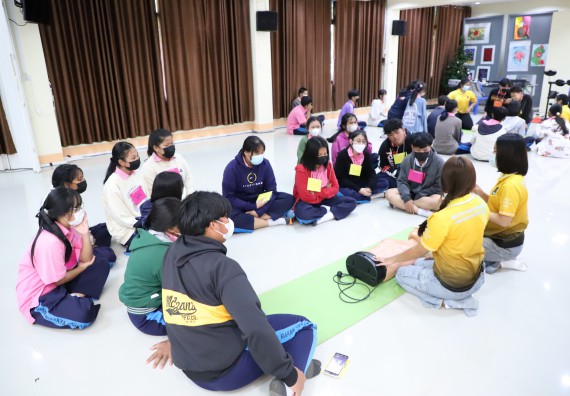 ภาพกิจกรรม   คณะวิทยาศาสตร์และเทคโนโลยี จัดกิจกรรมค่ายวิทยาศาสตร์สัญจร ปีการศึกษา 2565  โรงเรียนระหานวิทยา