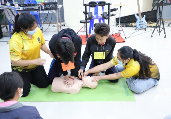 ภาพกิจกรรม   คณะวิทยาศาสตร์และเทคโนโลยี จัดกิจกรรมค่ายวิทยาศาสตร์สัญจร ปีการศึกษา 2565  โรงเรียนระหานวิทยา