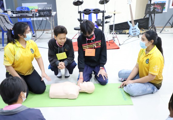 ภาพกิจกรรม   คณะวิทยาศาสตร์และเทคโนโลยี จัดกิจกรรมค่ายวิทยาศาสตร์สัญจร ปีการศึกษา 2565  โรงเรียนระหานวิทยา