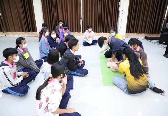 ภาพกิจกรรม   คณะวิทยาศาสตร์และเทคโนโลยี จัดกิจกรรมค่ายวิทยาศาสตร์สัญจร ปีการศึกษา 2565  โรงเรียนระหานวิทยา