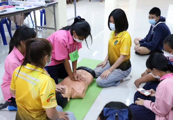 ภาพกิจกรรม   คณะวิทยาศาสตร์และเทคโนโลยี จัดกิจกรรมค่ายวิทยาศาสตร์สัญจร ปีการศึกษา 2565  โรงเรียนระหานวิทยา