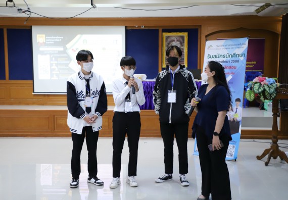 ภาพกิจกรรม   คณะวิทยาศาสตร์และเทคโนโลยี จัดกิจกรรมค่ายวิทยาศาสตร์สัญจร ปีการศึกษา 2565  โรงเรียนระหานวิทยา