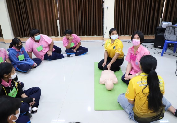 ภาพกิจกรรม   คณะวิทยาศาสตร์และเทคโนโลยี จัดกิจกรรมค่ายวิทยาศาสตร์สัญจร ปีการศึกษา 2565  โรงเรียนระหานวิทยา