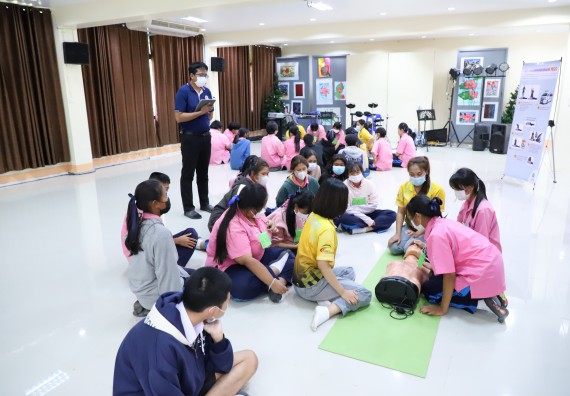 ภาพกิจกรรม   คณะวิทยาศาสตร์และเทคโนโลยี จัดกิจกรรมค่ายวิทยาศาสตร์สัญจร ปีการศึกษา 2565  โรงเรียนระหานวิทยา