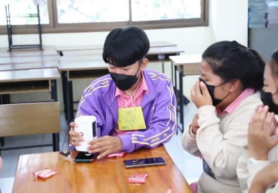 ภาพกิจกรรม   คณะวิทยาศาสตร์และเทคโนโลยี จัดกิจกรรมค่ายวิทยาศาสตร์สัญจร ปีการศึกษา 2565  โรงเรียนระหานวิทยา