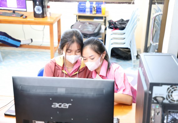 ภาพกิจกรรม   คณะวิทยาศาสตร์และเทคโนโลยี จัดกิจกรรมค่ายวิทยาศาสตร์สัญจร ปีการศึกษา 2565  โรงเรียนระหานวิทยา