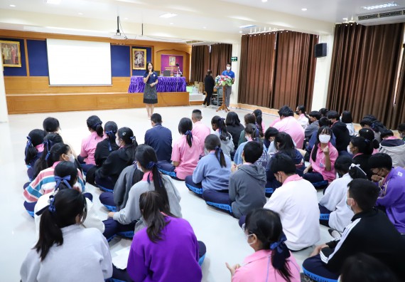 ภาพกิจกรรม   คณะวิทยาศาสตร์และเทคโนโลยี จัดกิจกรรมค่ายวิทยาศาสตร์สัญจร ปีการศึกษา 2565  โรงเรียนระหานวิทยา