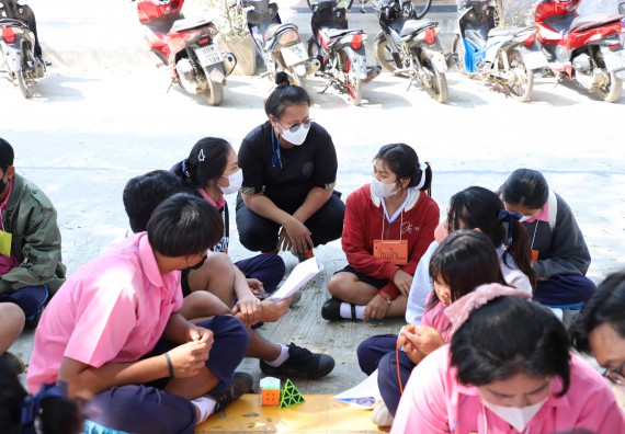 ภาพกิจกรรม   คณะวิทยาศาสตร์และเทคโนโลยี จัดกิจกรรมค่ายวิทยาศาสตร์สัญจร ปีการศึกษา 2565  โรงเรียนระหานวิทยา