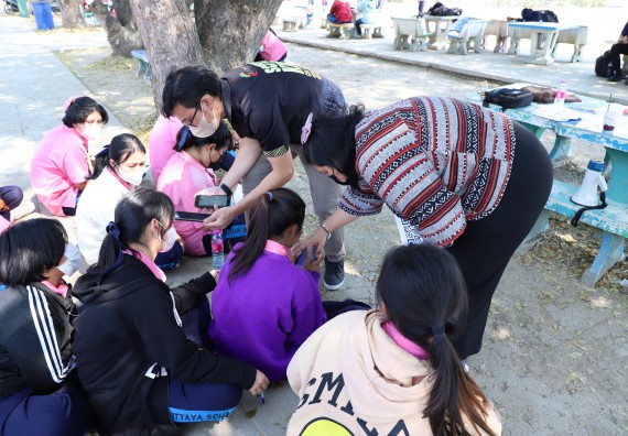 ภาพกิจกรรม   คณะวิทยาศาสตร์และเทคโนโลยี จัดกิจกรรมค่ายวิทยาศาสตร์สัญจร ปีการศึกษา 2565  โรงเรียนระหานวิทยา