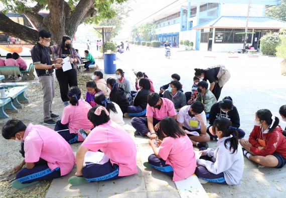 ภาพกิจกรรม   คณะวิทยาศาสตร์และเทคโนโลยี จัดกิจกรรมค่ายวิทยาศาสตร์สัญจร ปีการศึกษา 2565  โรงเรียนระหานวิทยา