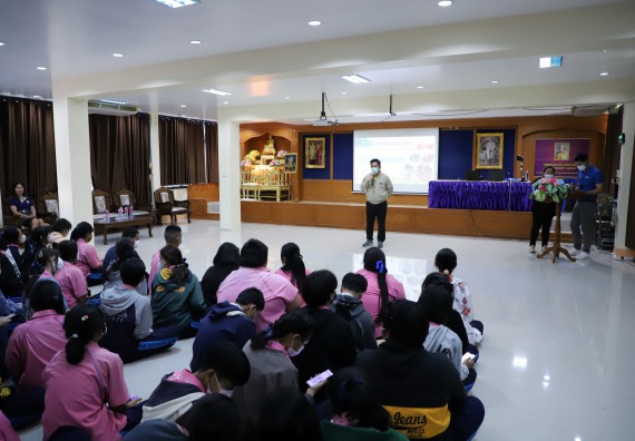 ภาพกิจกรรม   คณะวิทยาศาสตร์และเทคโนโลยี จัดกิจกรรมค่ายวิทยาศาสตร์สัญจร ปีการศึกษา 2565  โรงเรียนระหานวิทยา