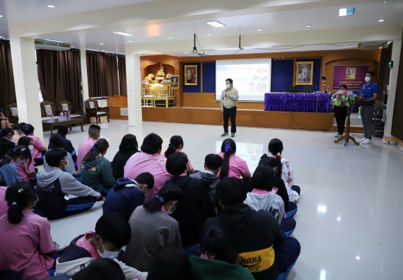 ภาพกิจกรรม   คณะวิทยาศาสตร์และเทคโนโลยี จัดกิจกรรมค่ายวิทยาศาสตร์สัญจร ปีการศึกษา 2565  โรงเรียนระหานวิทยา