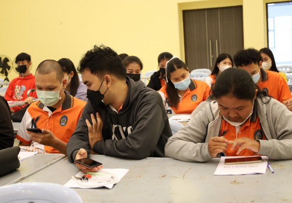 ภาพกิจกรรม  คณะวิทยาศาสตร์และเทคโนโลยี จัดกิจกรรมส่งเสริมสมรรถนะและทักษะด้านการใช้ภาษาอังกฤษ