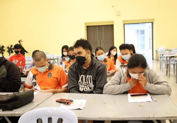 ภาพกิจกรรม  คณะวิทยาศาสตร์และเทคโนโลยี จัดกิจกรรมส่งเสริมสมรรถนะและทักษะด้านการใช้ภาษาอังกฤษ