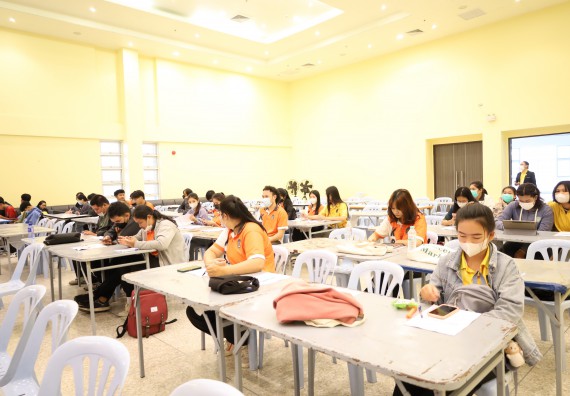 ภาพกิจกรรม  คณะวิทยาศาสตร์และเทคโนโลยี จัดกิจกรรมส่งเสริมสมรรถนะและทักษะด้านการใช้ภาษาอังกฤษ