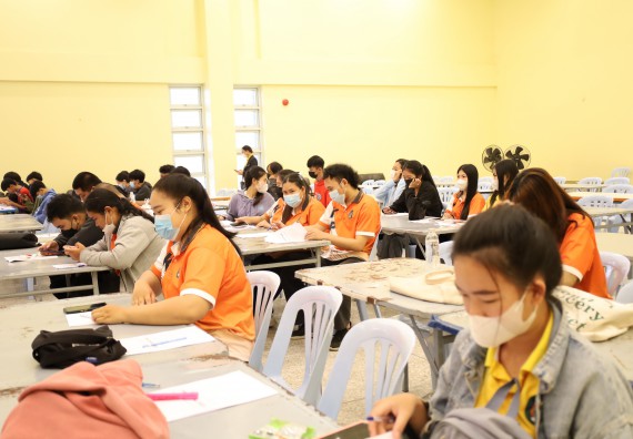 ภาพกิจกรรม  คณะวิทยาศาสตร์และเทคโนโลยี จัดกิจกรรมส่งเสริมสมรรถนะและทักษะด้านการใช้ภาษาอังกฤษ