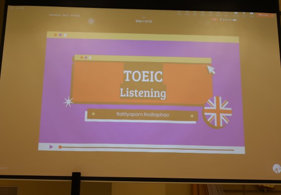 ภาพกิจกรรม  คณะวิทยาศาสตร์และเทคโนโลยี จัดกิจกรรมส่งเสริมสมรรถนะและทักษะด้านการใช้ภาษาอังกฤษ