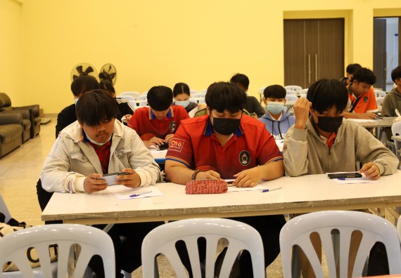 ภาพกิจกรรม  คณะวิทยาศาสตร์และเทคโนโลยี จัดกิจกรรมส่งเสริมสมรรถนะและทักษะด้านการใช้ภาษาอังกฤษ