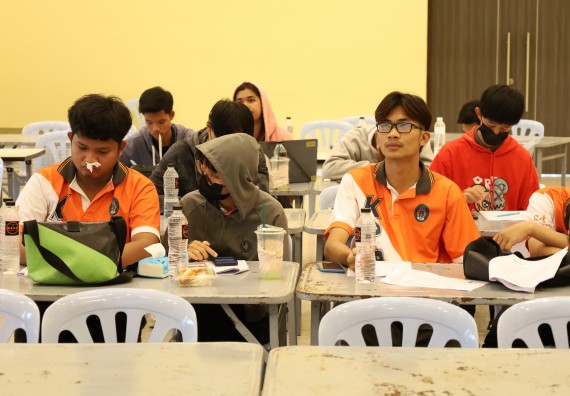 ภาพกิจกรรม  คณะวิทยาศาสตร์และเทคโนโลยี จัดกิจกรรมส่งเสริมสมรรถนะและทักษะด้านการใช้ภาษาอังกฤษ