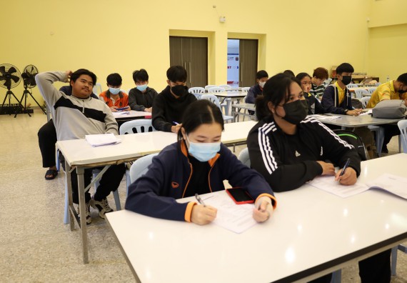 ภาพกิจกรรม  คณะวิทยาศาสตร์และเทคโนโลยี จัดกิจกรรมส่งเสริมสมรรถนะและทักษะด้านการใช้ภาษาอังกฤษ