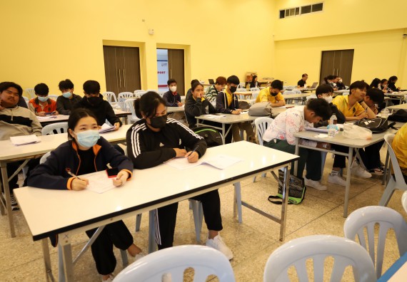 ภาพกิจกรรม  คณะวิทยาศาสตร์และเทคโนโลยี จัดกิจกรรมส่งเสริมสมรรถนะและทักษะด้านการใช้ภาษาอังกฤษ