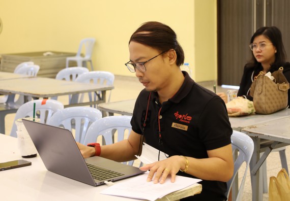 ภาพกิจกรรม  คณะวิทยาศาสตร์และเทคโนโลยี จัดกิจกรรมส่งเสริมสมรรถนะและทักษะด้านการใช้ภาษาอังกฤษ