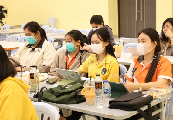 ภาพกิจกรรม  คณะวิทยาศาสตร์และเทคโนโลยี จัดกิจกรรมส่งเสริมสมรรถนะและทักษะด้านการใช้ภาษาอังกฤษ