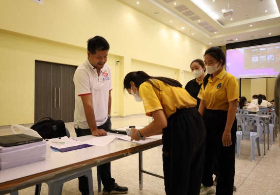ภาพกิจกรรม  คณะวิทยาศาสตร์และเทคโนโลยี จัดกิจกรรมส่งเสริมสมรรถนะและทักษะด้านการใช้ภาษาอังกฤษ
