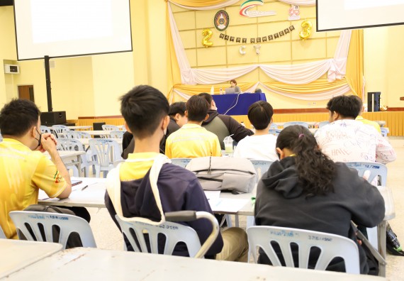 ภาพกิจกรรม  คณะวิทยาศาสตร์และเทคโนโลยี จัดกิจกรรมส่งเสริมสมรรถนะและทักษะด้านการใช้ภาษาอังกฤษ