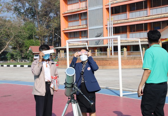 ภาพกิจกรรม  คณะวิทยาศาสตร์และเทคโนโลยี จัดกิจกรรมค่ายวิทยาศาสตร์สัญจร ปีการศึกษา 2565  โรงเรียนคณฑีพิทยาคม