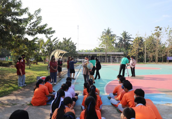 ภาพกิจกรรม  คณะวิทยาศาสตร์และเทคโนโลยี จัดกิจกรรมค่ายวิทยาศาสตร์สัญจร ปีการศึกษา 2565  โรงเรียนคณฑีพิทยาคม