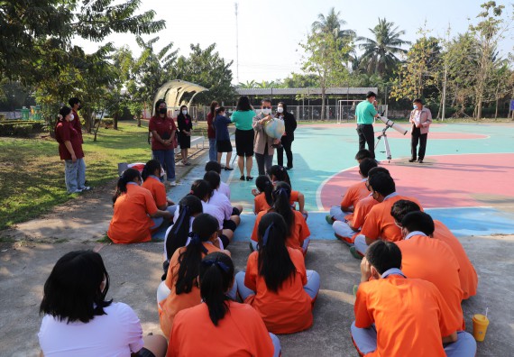 ภาพกิจกรรม  คณะวิทยาศาสตร์และเทคโนโลยี จัดกิจกรรมค่ายวิทยาศาสตร์สัญจร ปีการศึกษา 2565  โรงเรียนคณฑีพิทยาคม