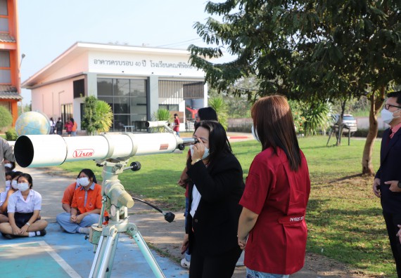 ภาพกิจกรรม  คณะวิทยาศาสตร์และเทคโนโลยี จัดกิจกรรมค่ายวิทยาศาสตร์สัญจร ปีการศึกษา 2565  โรงเรียนคณฑีพิทยาคม