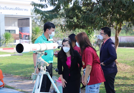 ภาพกิจกรรม  คณะวิทยาศาสตร์และเทคโนโลยี จัดกิจกรรมค่ายวิทยาศาสตร์สัญจร ปีการศึกษา 2565  โรงเรียนคณฑีพิทยาคม