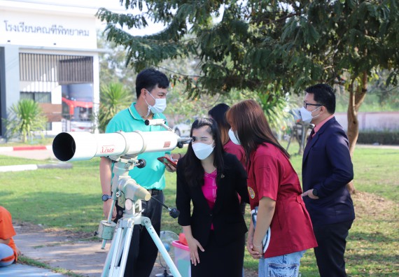 ภาพกิจกรรม  คณะวิทยาศาสตร์และเทคโนโลยี จัดกิจกรรมค่ายวิทยาศาสตร์สัญจร ปีการศึกษา 2565  โรงเรียนคณฑีพิทยาคม