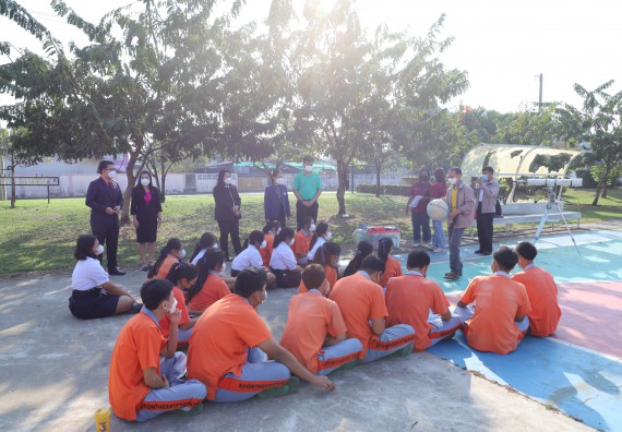 ภาพกิจกรรม  คณะวิทยาศาสตร์และเทคโนโลยี จัดกิจกรรมค่ายวิทยาศาสตร์สัญจร ปีการศึกษา 2565  โรงเรียนคณฑีพิทยาคม