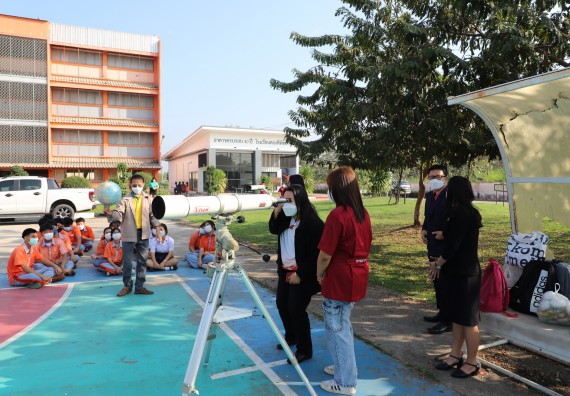 ภาพกิจกรรม  คณะวิทยาศาสตร์และเทคโนโลยี จัดกิจกรรมค่ายวิทยาศาสตร์สัญจร ปีการศึกษา 2565  โรงเรียนคณฑีพิทยาคม