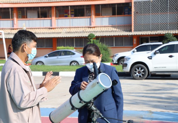 ภาพกิจกรรม  คณะวิทยาศาสตร์และเทคโนโลยี จัดกิจกรรมค่ายวิทยาศาสตร์สัญจร ปีการศึกษา 2565  โรงเรียนคณฑีพิทยาคม