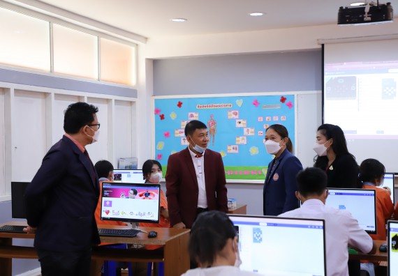 ภาพกิจกรรม  คณะวิทยาศาสตร์และเทคโนโลยี จัดกิจกรรมค่ายวิทยาศาสตร์สัญจร ปีการศึกษา 2565  โรงเรียนคณฑีพิทยาคม