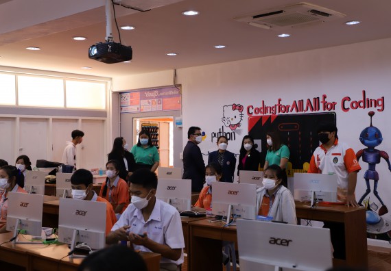 ภาพกิจกรรม  คณะวิทยาศาสตร์และเทคโนโลยี จัดกิจกรรมค่ายวิทยาศาสตร์สัญจร ปีการศึกษา 2565  โรงเรียนคณฑีพิทยาคม