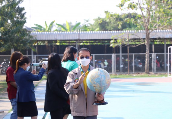 ภาพกิจกรรม  คณะวิทยาศาสตร์และเทคโนโลยี จัดกิจกรรมค่ายวิทยาศาสตร์สัญจร ปีการศึกษา 2565  โรงเรียนคณฑีพิทยาคม