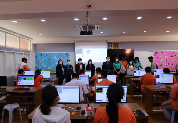 ภาพกิจกรรม  คณะวิทยาศาสตร์และเทคโนโลยี จัดกิจกรรมค่ายวิทยาศาสตร์สัญจร ปีการศึกษา 2565  โรงเรียนคณฑีพิทยาคม