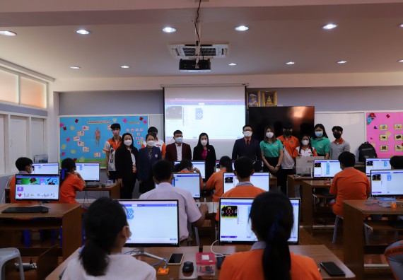 ภาพกิจกรรม  คณะวิทยาศาสตร์และเทคโนโลยี จัดกิจกรรมค่ายวิทยาศาสตร์สัญจร ปีการศึกษา 2565  โรงเรียนคณฑีพิทยาคม