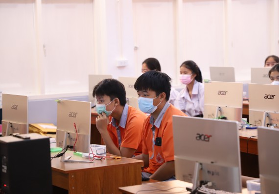 ภาพกิจกรรม  คณะวิทยาศาสตร์และเทคโนโลยี จัดกิจกรรมค่ายวิทยาศาสตร์สัญจร ปีการศึกษา 2565  โรงเรียนคณฑีพิทยาคม