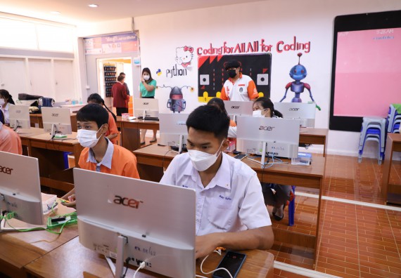 ภาพกิจกรรม  คณะวิทยาศาสตร์และเทคโนโลยี จัดกิจกรรมค่ายวิทยาศาสตร์สัญจร ปีการศึกษา 2565  โรงเรียนคณฑีพิทยาคม